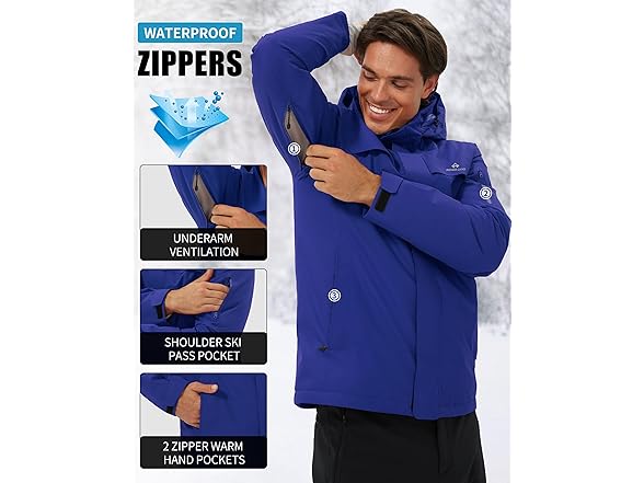 Pioneer Camp Mens Snow Ski Jacket