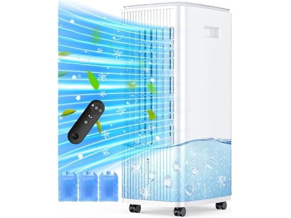 MYICY 3-IN-1 Windowless Air Conditioner w/Double Tanks