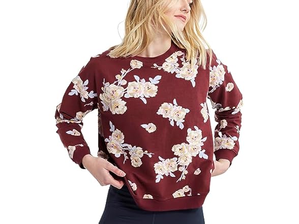 Vera Bradley French Terry Crew Blooms (L)