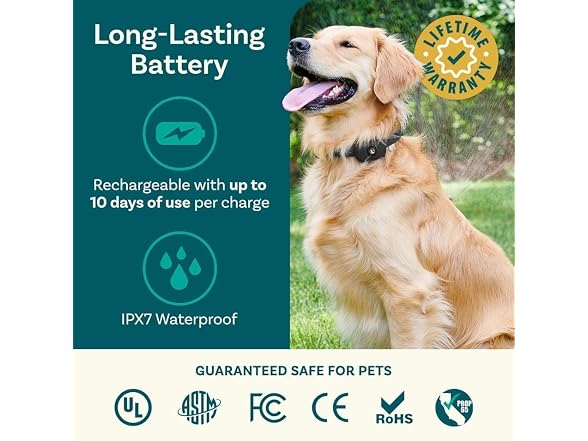 PetCove PawGuard Wireless Dog Fence and Training Collar