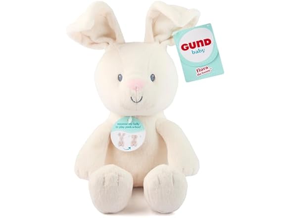 GUND Baby Peek-a-Boo Flora Bunny Plush