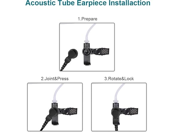 FANVERIM 3'2 Wire Acoustic Tube