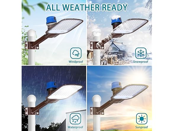 VUAA 100W LED Flood Light Dusk Dawn