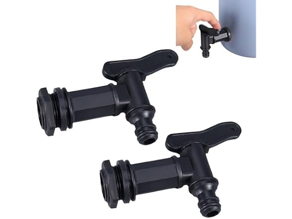 Generic GAR-87 2pcs Water Butt Tap Hose Connector