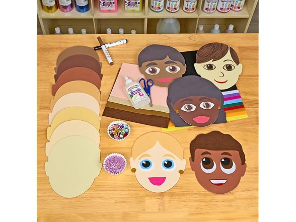 Colorations Colors Like Me Faces, Set of 24