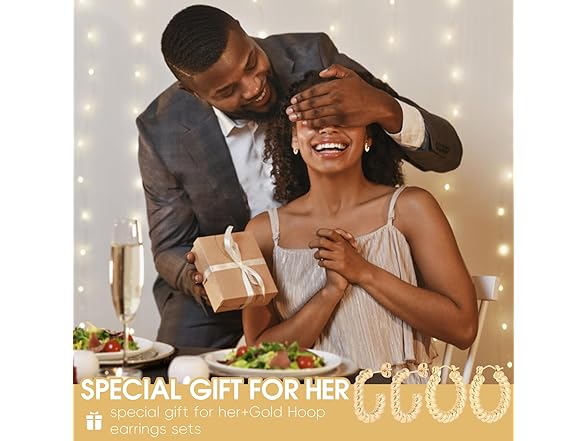 Gold Plated Chunky Hoop Earrings