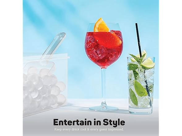 Emporio Kitchen Round Ice Cube Tray Set Pack of 4, Blue