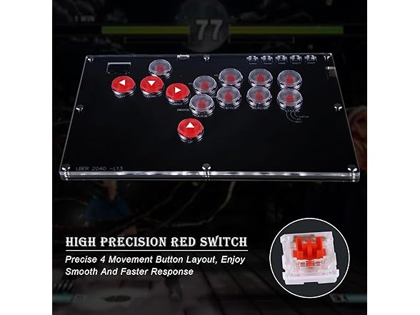 DO-CAM Arcade Stick Leverless Controller L13