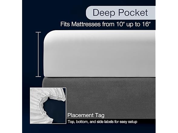 Casual Living Cali King Sheets Set 6 Piece Cooling Bed Sheets
