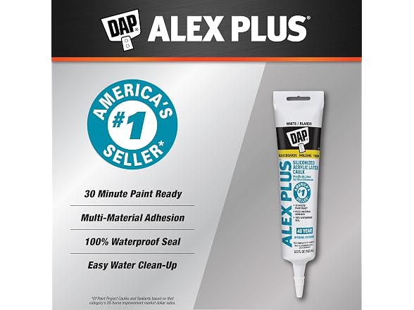 DAP 18128 Alex Plus Acrylic Latex Caulk