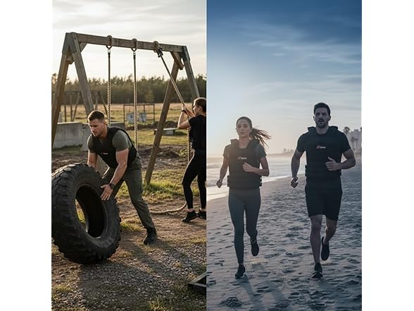 Black Tactical Weighted Vest