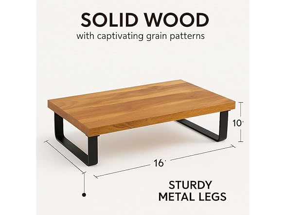 16’’ x 10’’ Serving Tray Acacia Wood Top