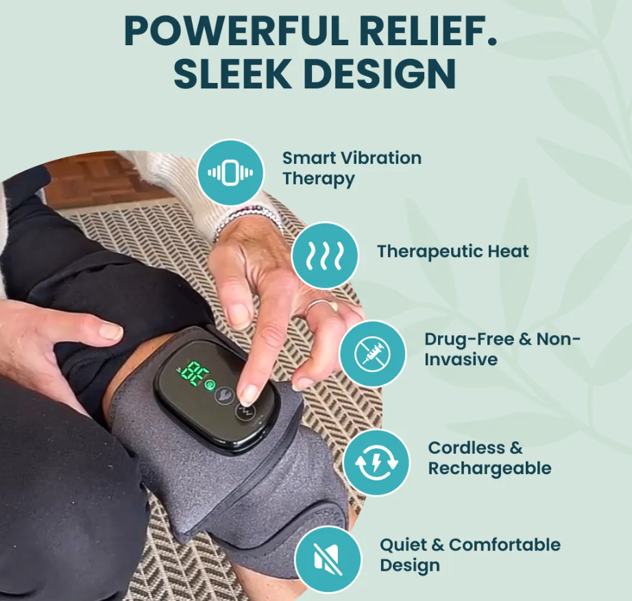 Heated Knee Massager w/ LED Display - Gallery 6