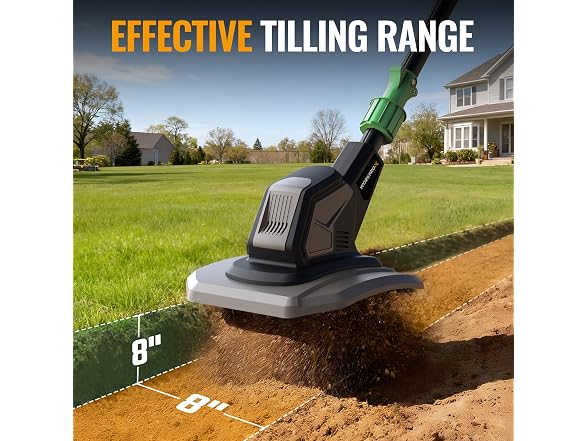 WORKPROX 20V Cordless Tiller Cultivator