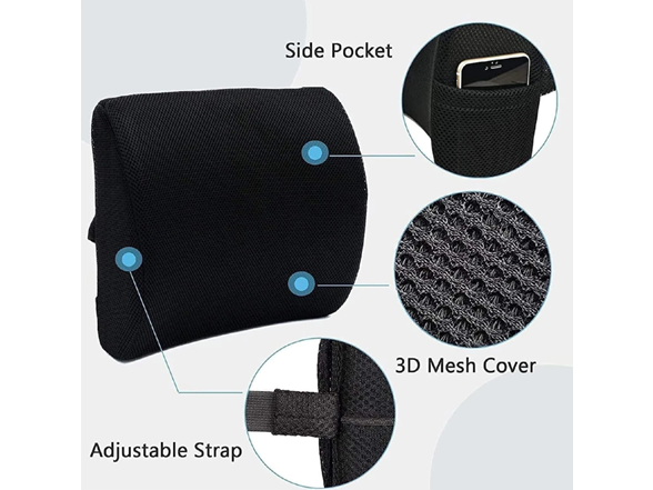 Memory Foam Lumbar Support Pillow