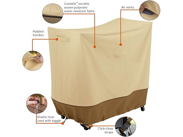 Classic Accessories 40 Inch Double Handle Bar Cart Cover