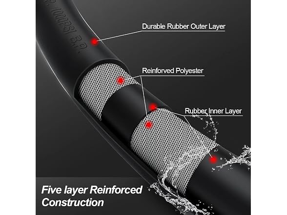 Guitrees 25FT Upgraded Garden Hose