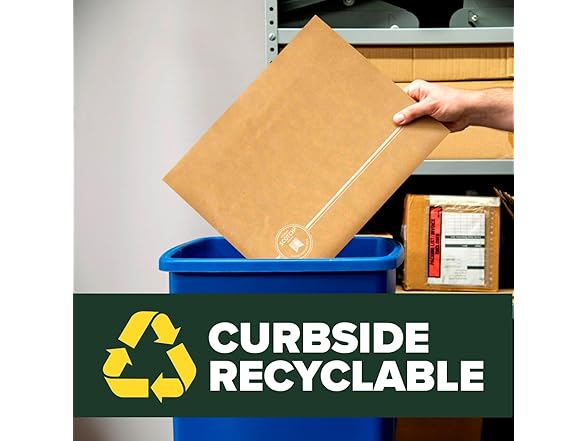Scotch Curbside Recyclable Padded Mailers, 50 Pack