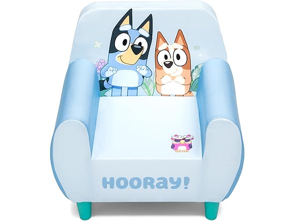 Delta Children Bluey Foam Chair, Blue