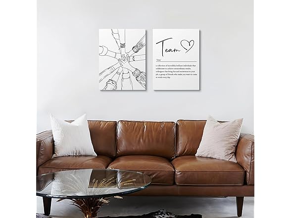 XWELLDAN eam Work Definition Wall Art