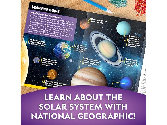 National Geographic Diamond Painting Space Night Light Kit