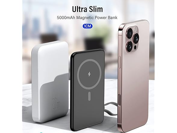 Dbasne Magnetic Power Bank | 5000mAh | 20W
