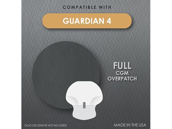 CoverGuard CGM Overpatch for Guardian 4 Black Full