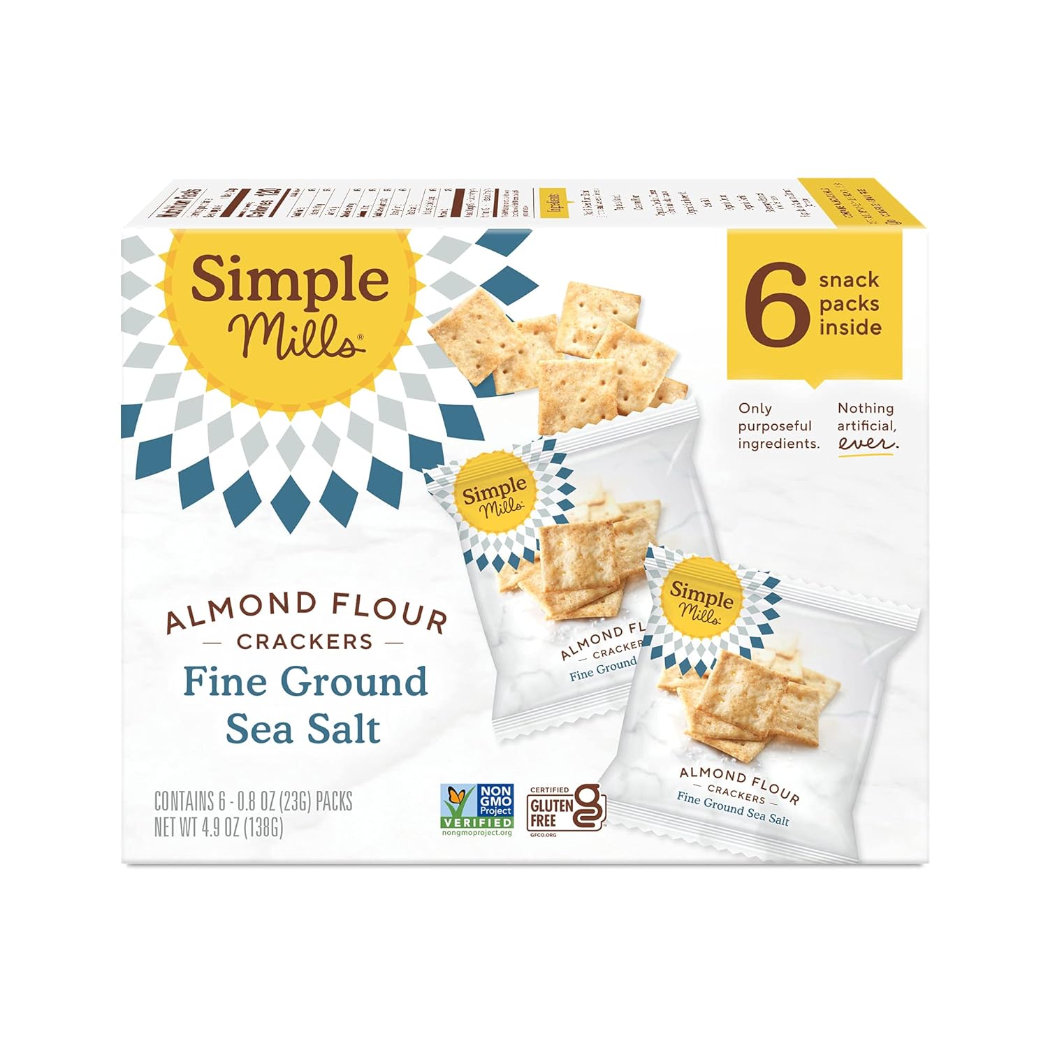 Simple Mills SIMPLE MILLS Sea Salt Crackers, 8ct - Gallery 2