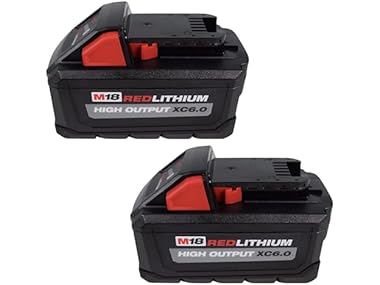 $172.99, Was $299, 42% Off! MilwaukeeTool 48-11-1862 M18 6.0Ah Battery 2 Pack dealfomo