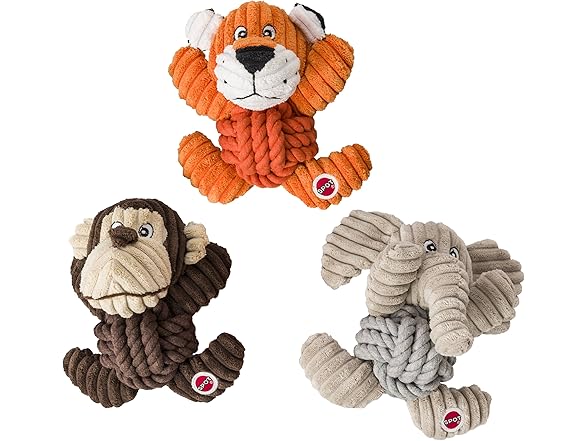 SPOT Knot for Nothin' Dog Squeak Toys