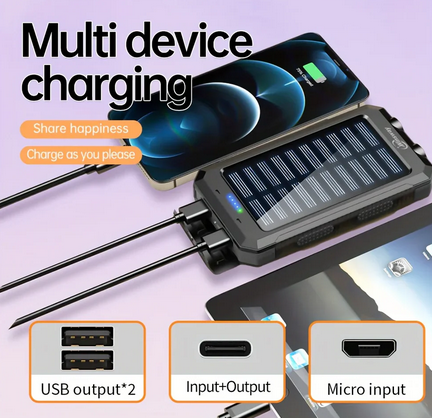 2-Pack 10,000mAh Portable Solar Charger - Gallery 17