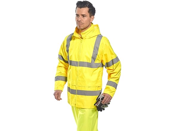 Portwest Hi-Vis Rain Jacket Viz Insulat