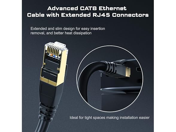 DbillionDa DbillionDa Cat 8 Ethernet Cable 40Gbps