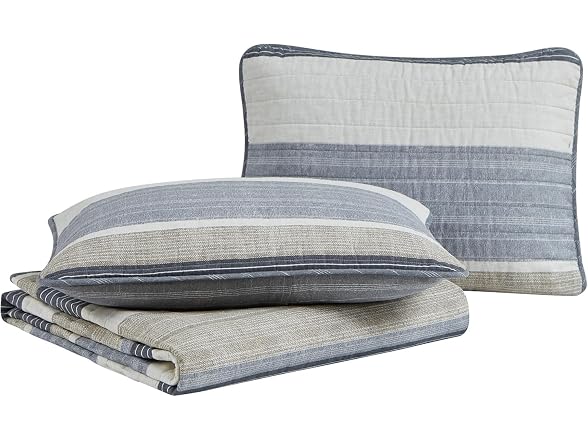 Nautica Reversible Twin Quilt Set