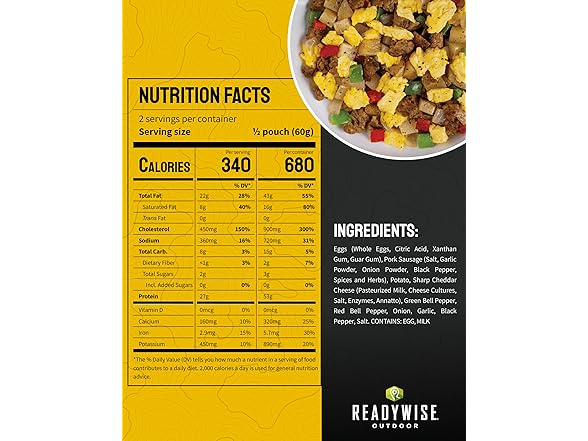READYWISE Breakfast Skillet 1 Pouch