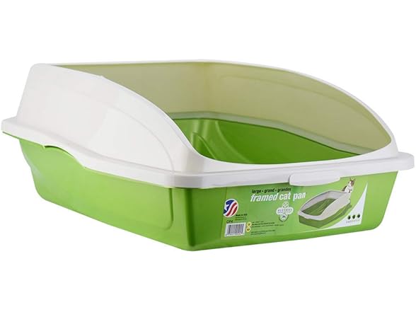 Van Ness Pets Large High Sided Cat Litter Box with Frame
