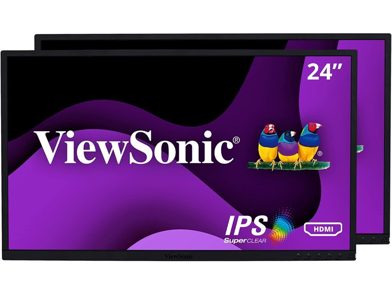 (NEW) ViewSonic VG2448_H2 24" Dual Pack Head-Only Monitors