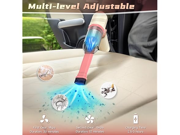 SMASAW 4-in-1 Small Car Vacuum Cleaner