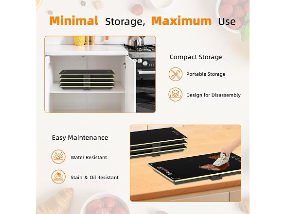 YEJOUMO Detachable Electric Warming Tray