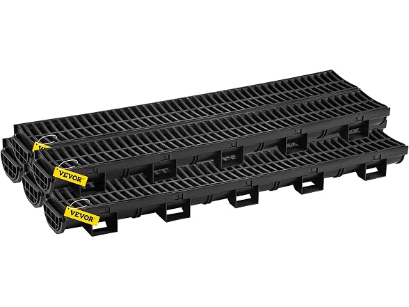 Trench Drain System, Channel Driveway-5Pack