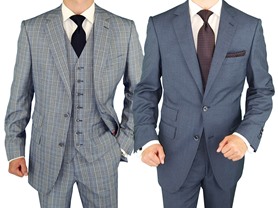 Italian Made Bianco B Men's Suits