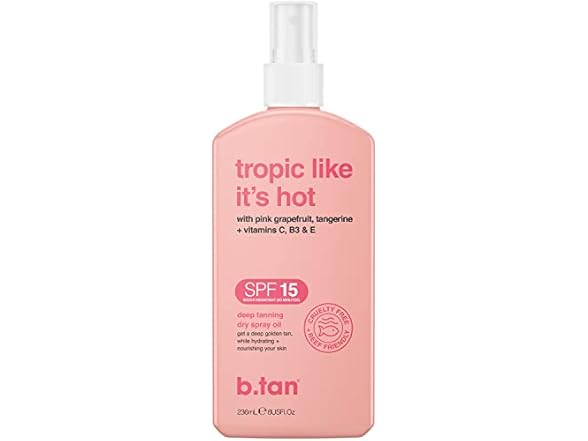 b.tan SPF 15 Deep Tanning Oil Dry Spray