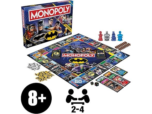 Hasbro Gaming Monopoly Batman Edition Board Game
