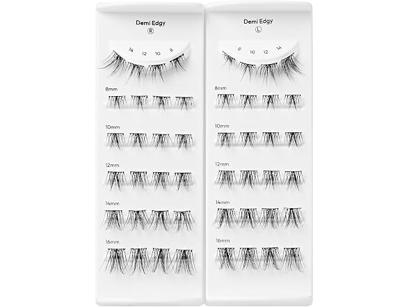 Kiss Impress False Eyelashes, Lash Clusters, Long 