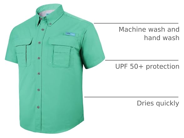 Tuna Men (XL) Fishing Hiking UPF 50+ Sun Up Shirts