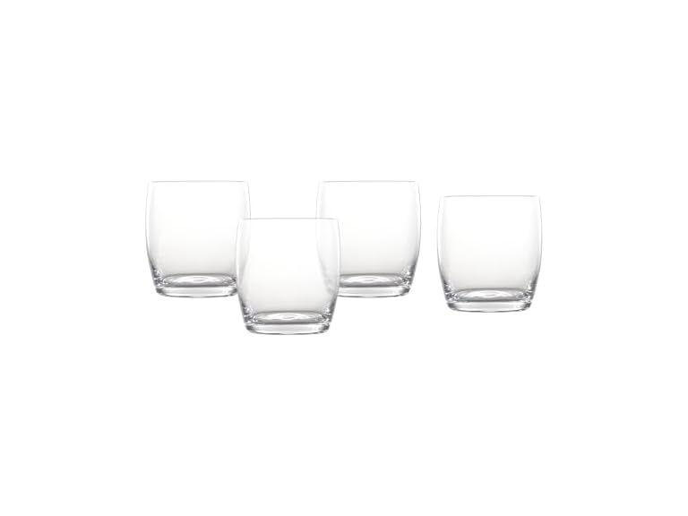 Fortessa Gala Glass, 15 Ounce Short Beverage (Set of 4), Clear