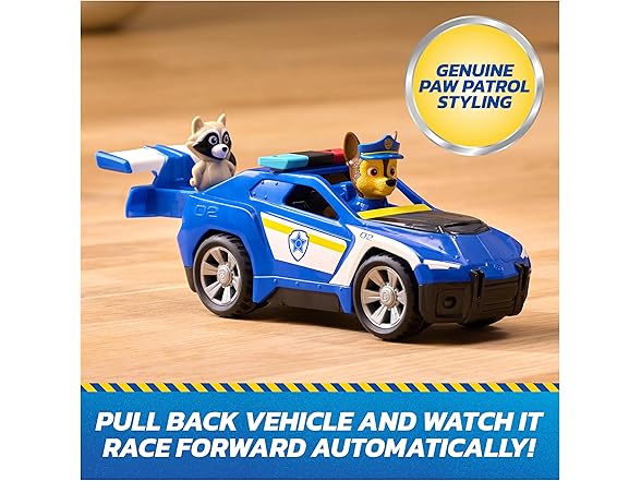Paw Patrol: Search & Rescue,Chase Rescue Cruiser Vehicle with 2 Figures