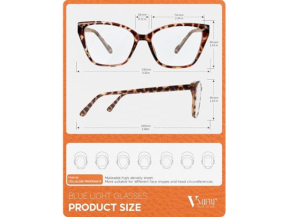 VMJFBJ Blue Light Glasses for Women