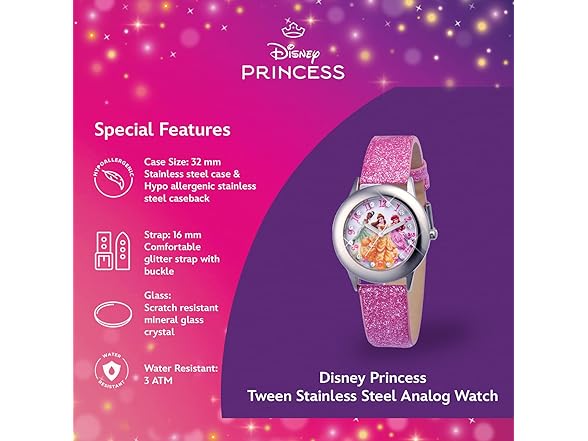 Disney Princess Tween Steel Watch
