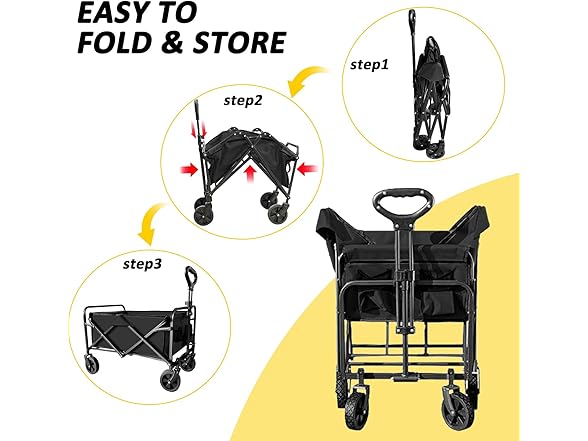 VOYSIGN Foldable Wagon Cart